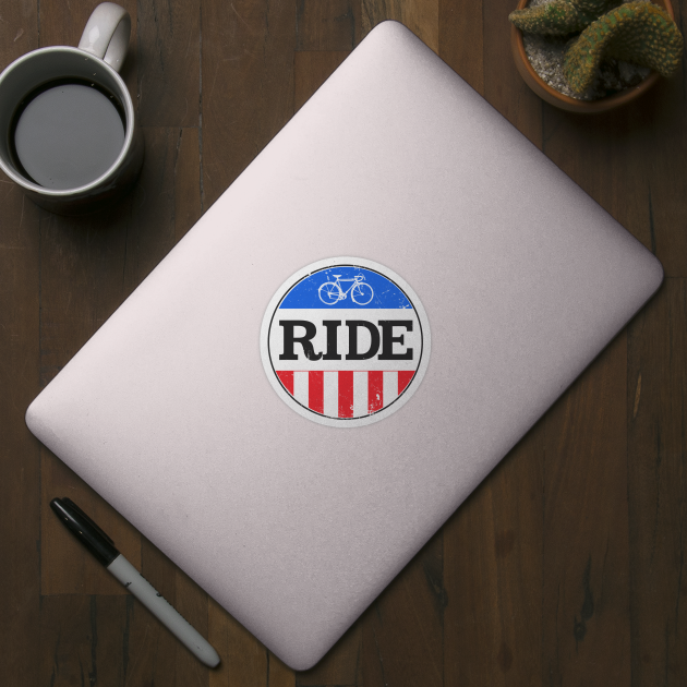 Vintage Ride Bicycle Logo by eVrydayART